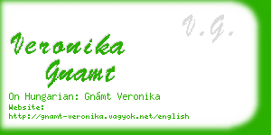 veronika gnamt business card